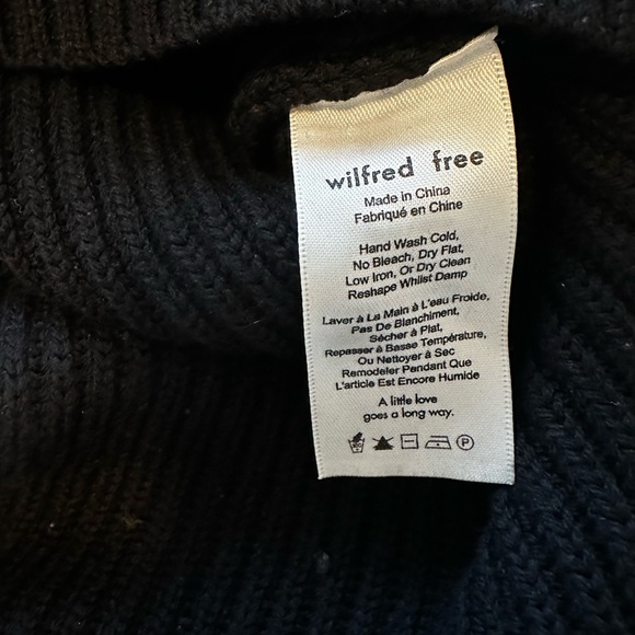 Wilfred Free long black cowl-neck sweater - Picture 4 of 5